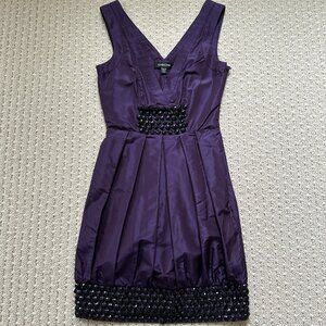 Bebe embellished silk cocktail/ party dress